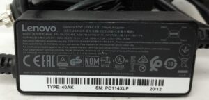 Lenovo 40AK 65W USB-C DC Travel Adapter Car Charger - Image 3