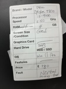 All In One PC - Dell OptiPlex 5270 - i3-9100 @ 3.60GHz - 4GB Ram - 19.5" - 240GB SSD - Windows 11 Pro - Image 3