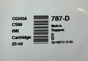 Pitney Bowes Ink Cartridge Cyan 787-D 23ml - Image 3