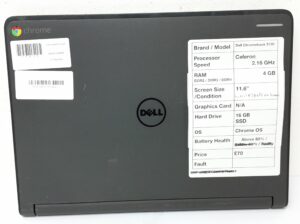 Cheap Chromebook Laptop - Dell Chromebook 3120 - Celeron 2.16GHz - 4GB Ram - 11.6" - 16GB SSD - Chrome OS - Image 4
