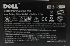 Dell Desktop Ethernet Switch 8 Ports Gigabit PowerConnect 2708 - Image 3