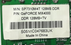 Graphics Card GeForce MX4000 128MB DDR SP7310 - Image 3