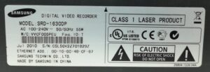 Samsung Digital Video Recorder SRD-1630DP - Image 3