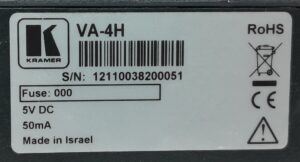 Kramer 4 Channel HDMI EDID Controller VA-4H - Image 3
