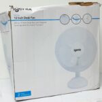 Igenix White Desk Fan 12" DF1210