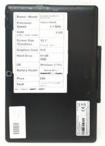 Dynabook Tablet with Keyboard Satellite Pro ET10-G-105 - Celeron N3450 @ 1.1GHz - 4GB RAM - 10.1" - 64GB SSD - Windows 11 Pro - Image 4