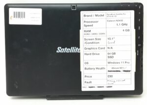 Dynabook Tablet with Keyboard Satellite Pro ET10-G-105 - Celeron N3450 @ 1.1GHz - 4GB RAM - 10.1" - 64GB SSD - Windows 11 Pro - Image 4