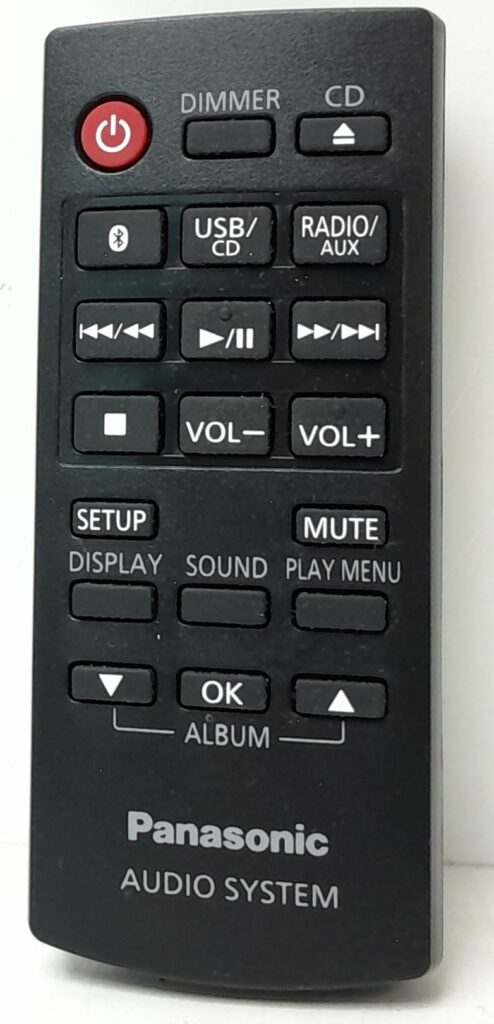 Panasonic Audio System Remote N2QAYB000944