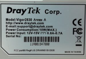 Draytek ADSL2+ Security Firewall Vigor2830 - Image 3