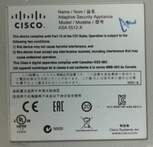 Cisco Adaptive Security Appliance Firewall ASA 5512-X - Image 3