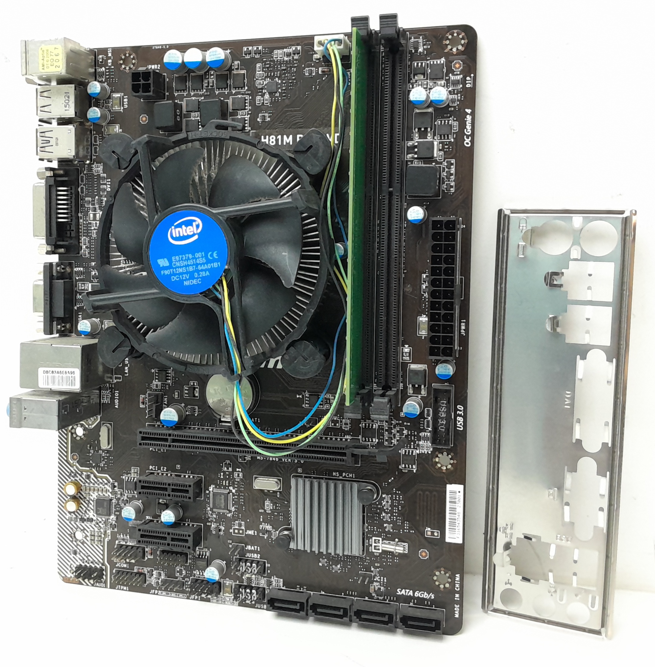 20240920_160421 MSI Motherboard With I/O Shield H81M PRO-VD LGA1150 DDR3 MICRO ATX - Image 1