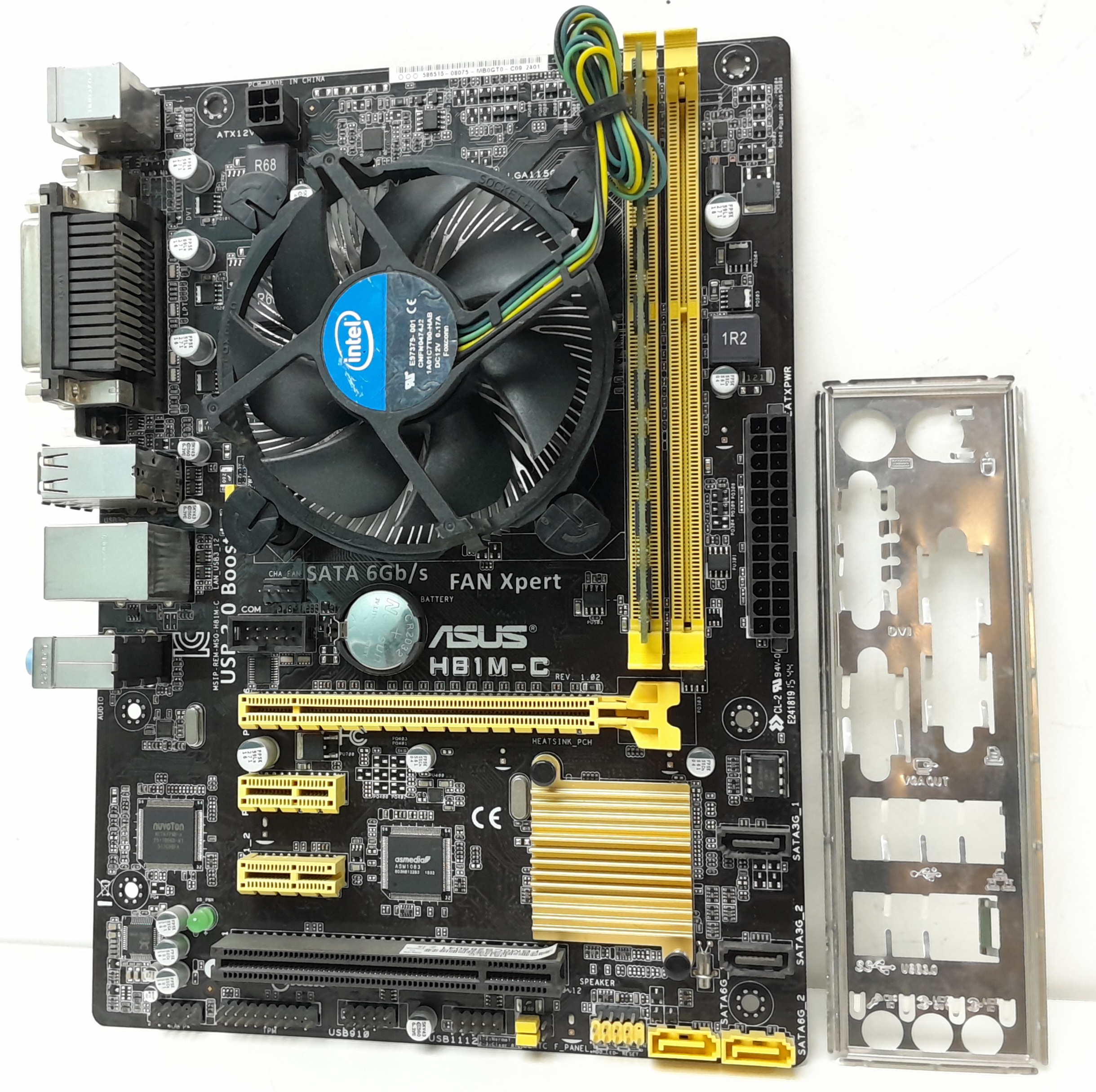 20240924_133927 Asus Motherboard With I/O Shield H81M-C LGA1150 DDR3 MICRO ATX - Image 1