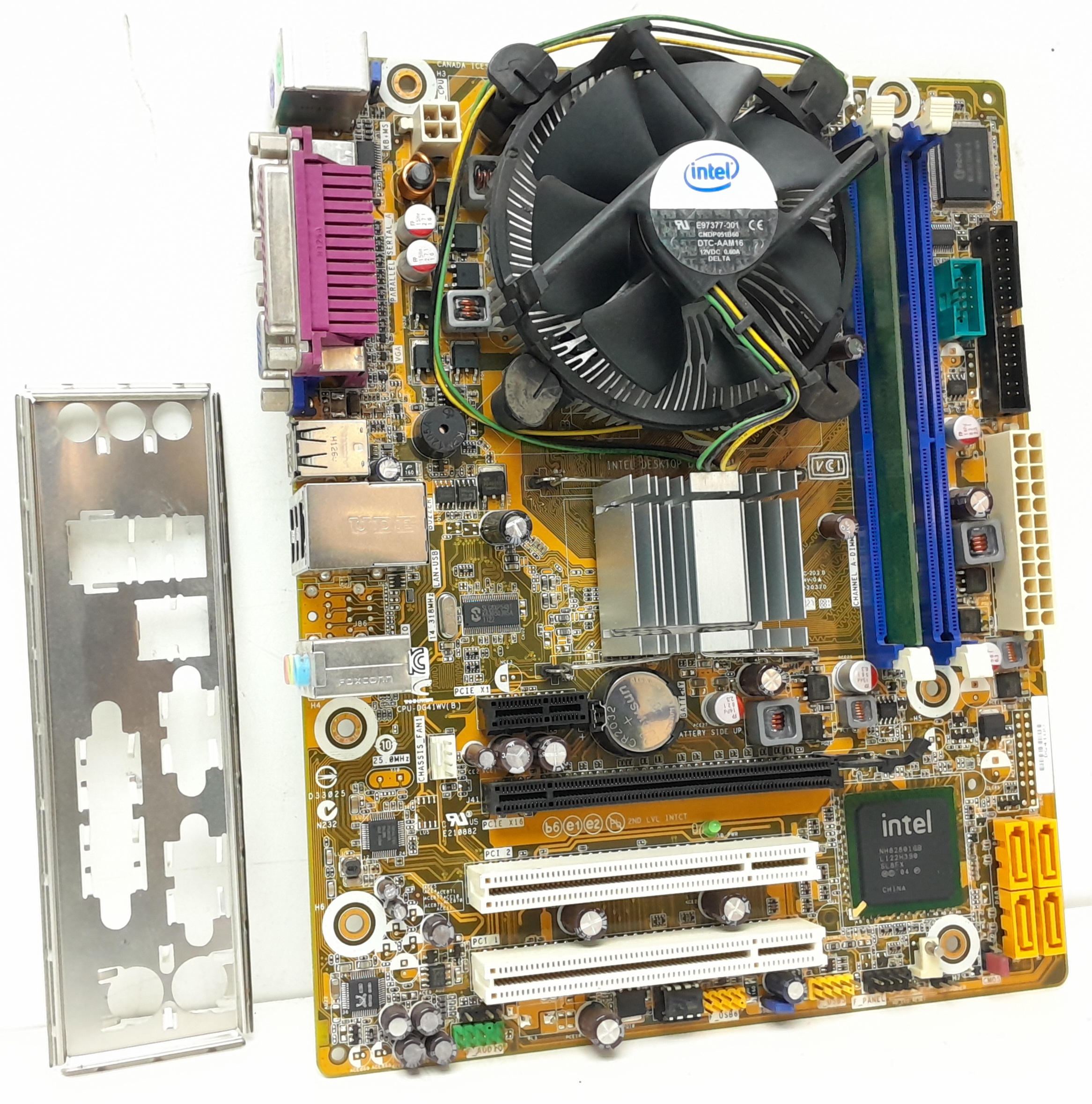 20240924_155240 Intel Motherboard With I/O Shield DD41WV LGA775 DDR3 MICRO ATX - Image 1
