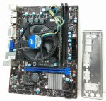 MSI Motherboard i3-3220 With I/O Shield H61M-P31/W8 LGA1155 DDR3 MICRO ATX