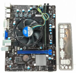 MSI Motherboard i3-3220 With I/O Shield H61M-P31/W8 LGA1155 DDR3 MICRO ATX - Image 2