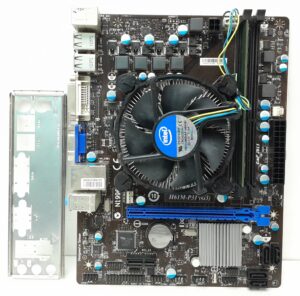 MSI Motherboard i3-3240 With I/O Shield H61M-P31 (G3) LGA1155 DDR3 MICRO ATX - Image 2