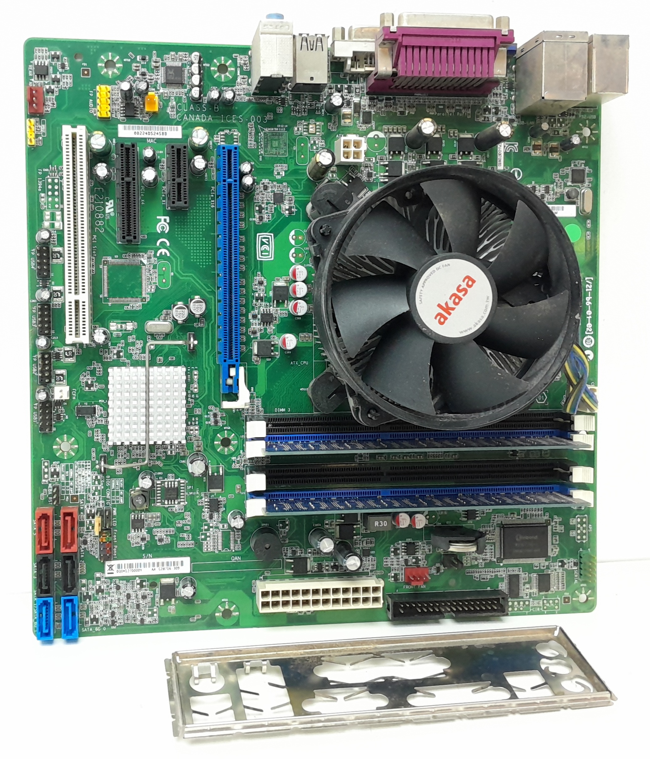 20240926_134143 Intel Motherboard i3-2120 With I/O Shield DQ670W LGA1155 DDR3 MICRO ATX - Image 1