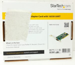 Startech .com Serial Adapter Card 1 Port RS232 with 16550 UART PCI1S550 - Image 3