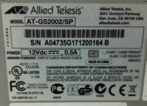 Allied Telesis 10/100/1000Base-T to SFP Bridging Converter AT-GS2002/SP With Avaya AA1419048 Module - Image 3