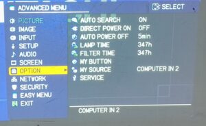 Hitachi HDMI VGA Projector with 347 Lamp Hours Used CP-EX250N - Image 2