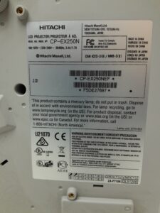 Hitachi HDMI VGA Projector with 347 Lamp Hours Used CP-EX250N - Image 3