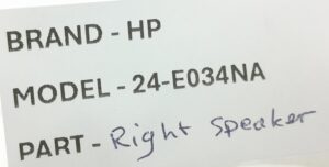 HP Right Speaker All In One 24-E034NA (35N96SATP20) - Image 3