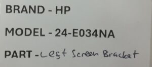 HP Left Screen Bracket All In One 24-E034NA (FAN93001010) - Image 3