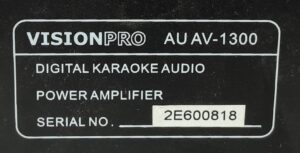 Vision Pro Amplifier Digital Karaoke Audio AU AV-1300 - Image 3