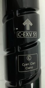 Canon Cyan Toner Cartridge C-EXV 51 TONER CYAN - Image 3