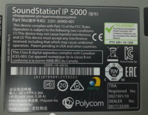 Polycom Conference Speakerphone SoundStation IP 5000 - Image 3