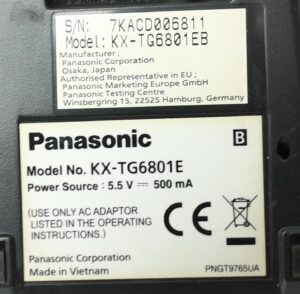 Panasonic Cordless Wireless Telephone & Answering Machine KX-TG6801EB - Image 6