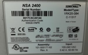 SonicWall Network Security Appliance NSA 2400 1RK25-084 - Image 3