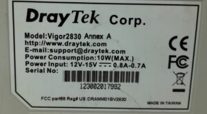 Draytek ADSL2+ Security Firewall Vigor2830 - Image 3