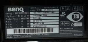 BenQ DVI VGA Monitor 18" ET-0025-N - Image 3