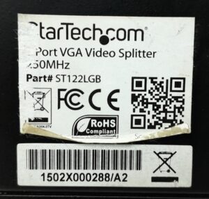 Startech .com VGA Video Splitter 2 Ports ST122LGB - Image 3