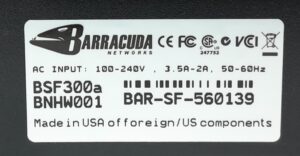 Barracuda Firewall Spam & Virus Firewall 300 BSF300a - Image 3