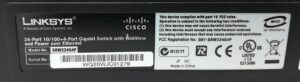 Linksys Cisco Gigabit Switch 24 Ports 10/100 SRW224G4P With PoE - Image 3