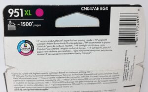 HP Magenta Ink Cartridge CN047AE - 951XL - Expiry: 2019 to 2023 - Image 3