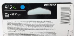 HP Cyan Ink Cartridge 3YL81AE - 912XL - Image 3