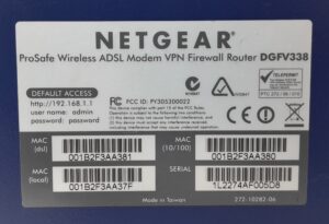 Netgear VPN Firewall Router Wireless ADSL Modem 8 Port Prosafe DGFV338 - Image 3