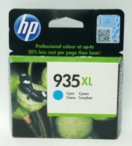 HP Cyan Ink Cartridge C2P24AE BGX - 935XL - Expiry: Feb 2022 - Image 2