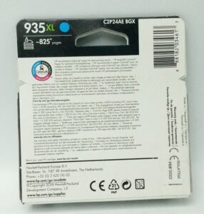 HP Cyan Ink Cartridge C2P24AE BGX - 935XL - Expiry: Feb 2022 - Image 4