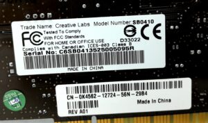 Creative Labs Audio Sound Card SB0410 - Image 3