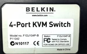Belkin 4 Ports KVM Switch F1DJ104P-B - Image 3