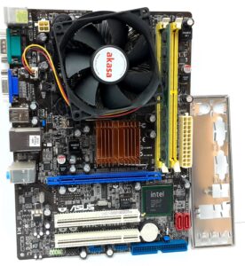 Asus Motherboard Intel Pentium E6500 With I/O Shield P5KPL-AM IN/GB/SI LGA775 DDR2 MICRO ATX