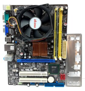 Asus Motherboard Intel Pentium E6500 With I/O Shield P5KPL-AM IN/GB/SI LGA775 DDR2 MICRO ATX - Image 2