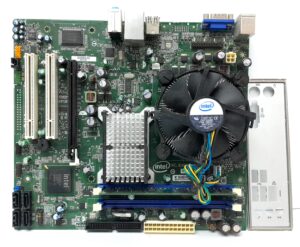 Intel Motherboard Intel Core 2 Duo E7500 With I/O Shield DG41RQ LGA775 DDR3 MICRO ATX - Image 2
