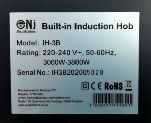 ENJ Built-In Induction Hob IH-3B - Image 3