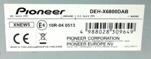 Pioneer Car Stereo DEH-X6800DAB - Image 3