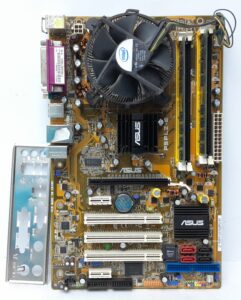 Asus Motherboard Intel Core 2 Duo 6420 With I/O Shield P5PL2-E LGA775 DDR2 ATX - Image 2